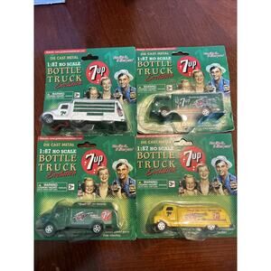 Golden Wheels 7G52 1:87 7-UP Bottle Truck Evolution (Set of 4) DIE CAST